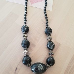 Vintage big beaded jewelry, vintage necklace